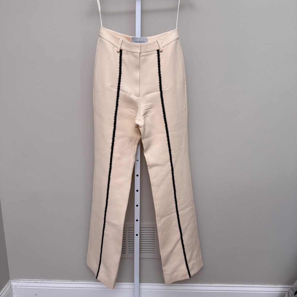 KOKHIA FUZZY DETAILS STRAIGHT LEG TROUSERS size S - Picture 3 of 7